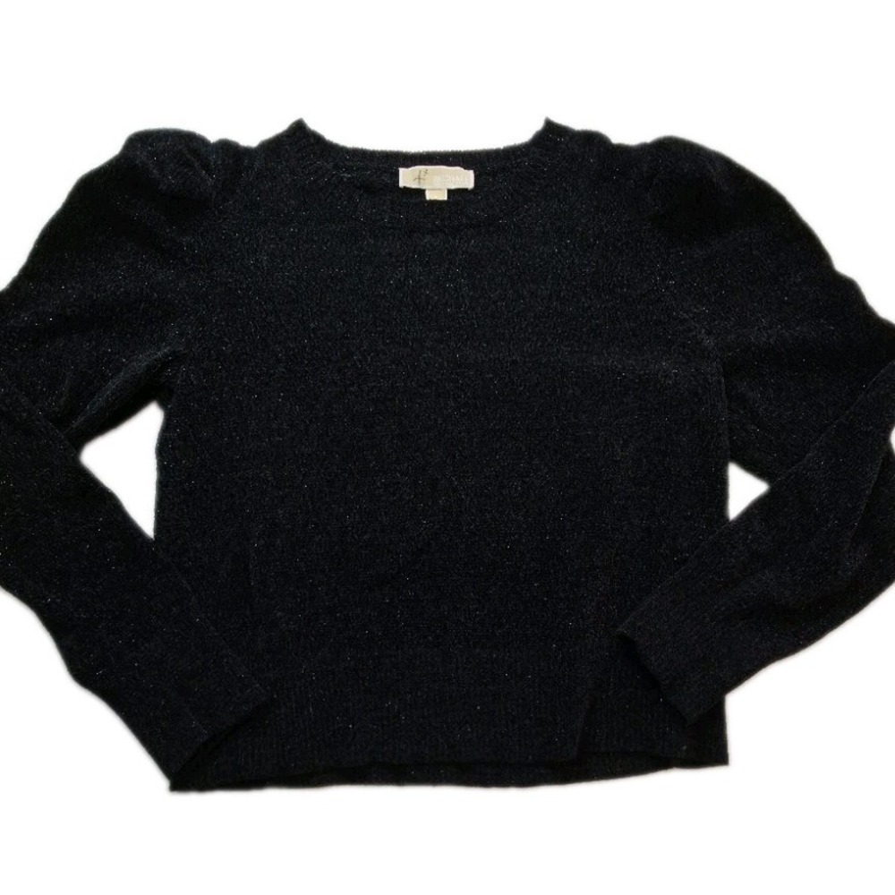 Women's Long Sleeve Michael Kors Sweater - Size L - Black with Sparkles